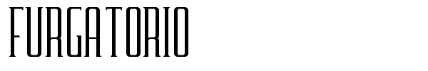 Furgatorio font preview